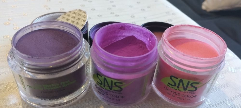 Manicure tytanowy pudry SNS
