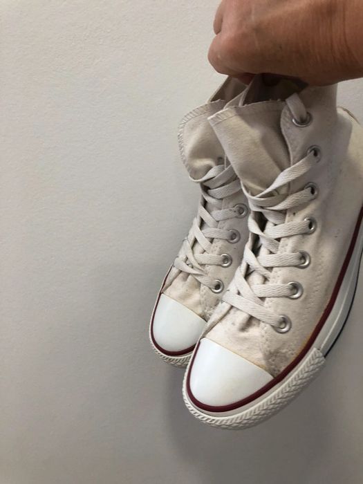 Trampki converse all star biaĹ‚e wysokie roz 37