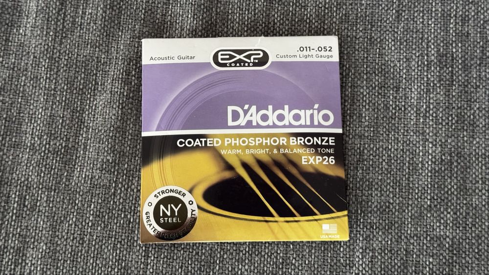 Komplet strun - Struny d'Addario phosphor bronze exp26 11-52