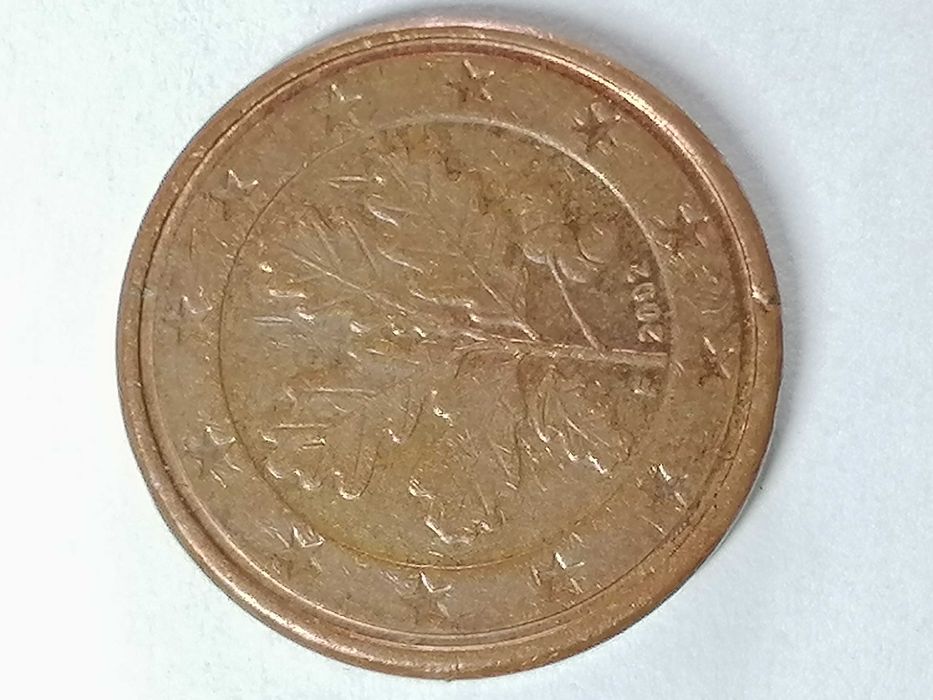 Moedas de 1 cêntimo A/F/D/G/J/-2002 Alemãs raras TROCA