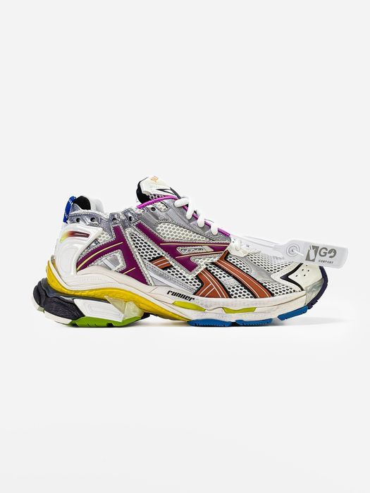 Кросівки Balenciaga Runner White/Pink premium | Кроссовки чоловічі жіночі
