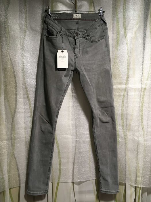 Джинси чоловічі чорні білі сірі