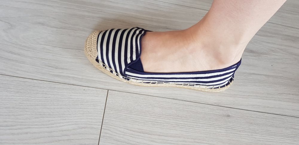 Espadryle Stradivarius w paski 36 nowe