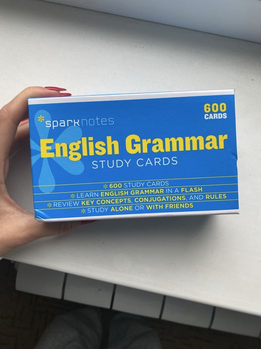 English Grammar Study Cards. SparkNotes