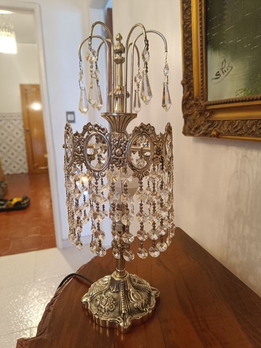 Antique-Style Silver Lamp