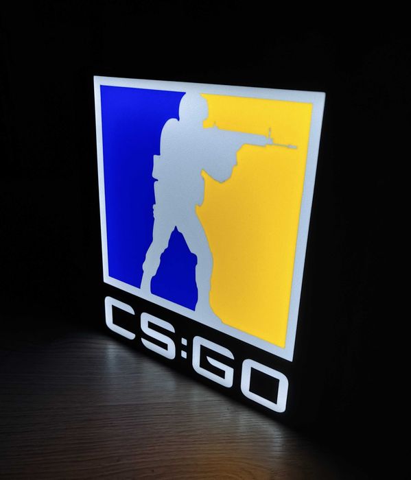 Ozdobna lampka LED z logo CS GO, CounterStrike Global Offensive