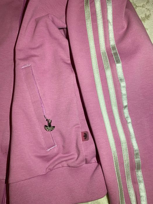 Оригінальна рожева кофта Adidas zip
