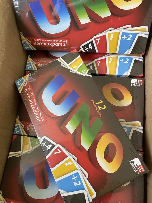 UNO 12в1 — меганабір карткових ігор! НОВІ в упаковці