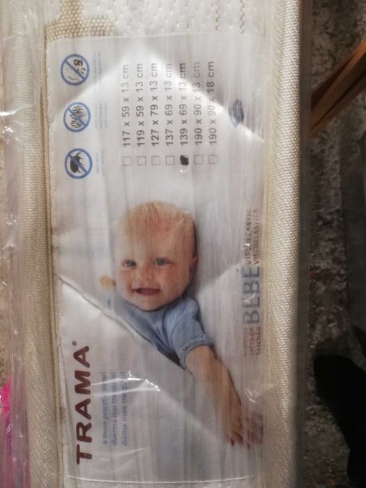 Colchão Trama Viscoelástico 139x69x13 cm – Usado