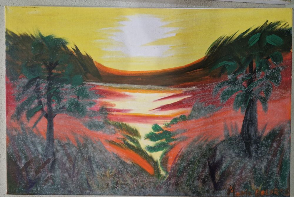 Pintura em tela a óleo