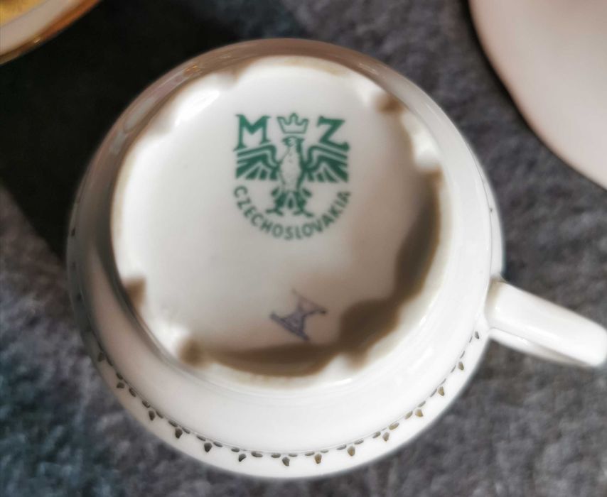 Porcelana MZ Czechoslovakia, filiżanka, zestaw Moritz