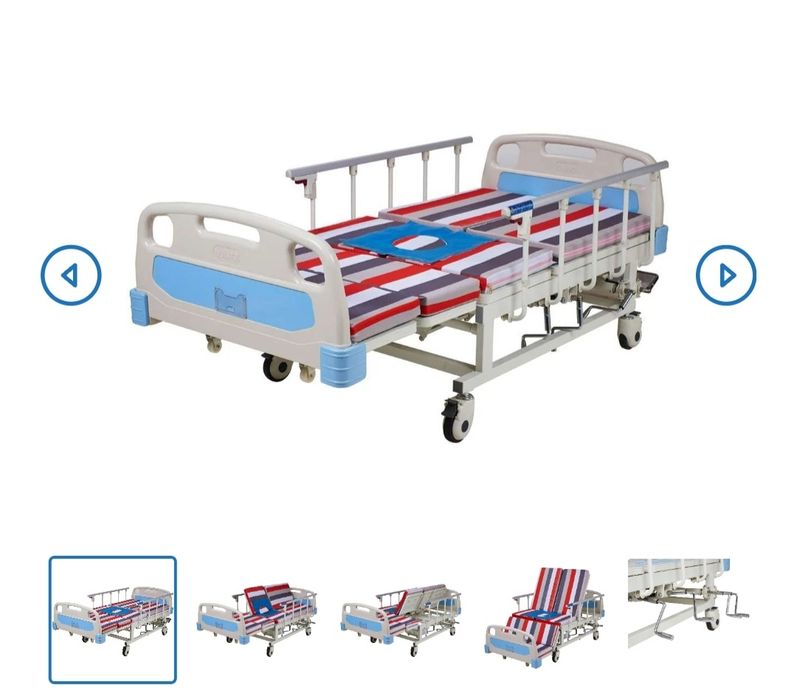 Ліжко для лежачих, механічне з функцією туалету і бокового повороту