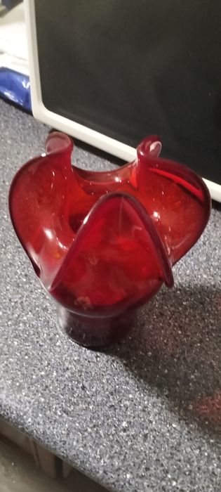 Szkło kolorowe osiołek czerwony