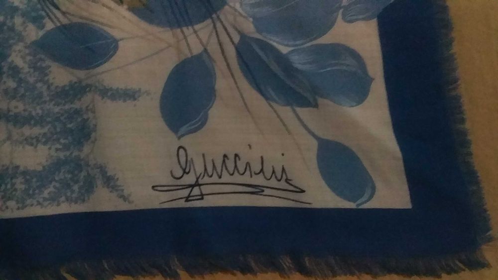 Хустка, хустина жіноча, підписна- вовна-нова-100%-77*75