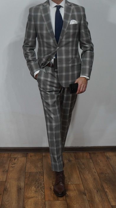 Garnitur Nowy Bytom 120's Rozmiar 170/96/84 Kolor Beżowy Krata