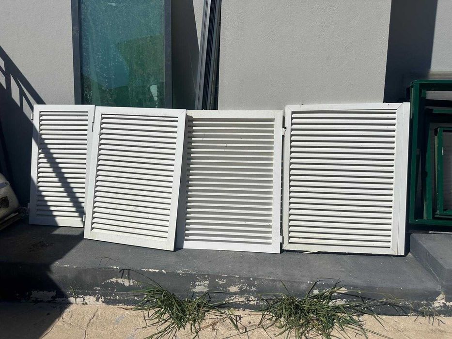 4 Portadas de aluminio branco