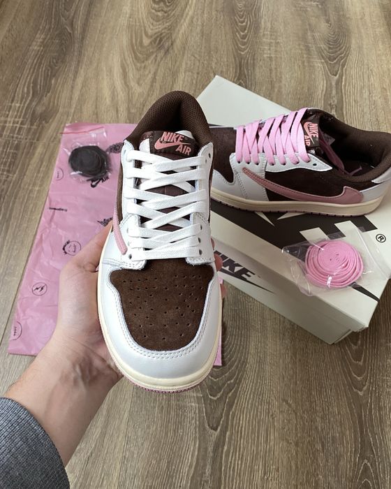 Кросівки Nike Air Jordan x Travis Scott Cactus Jack Brown&Pink: 2