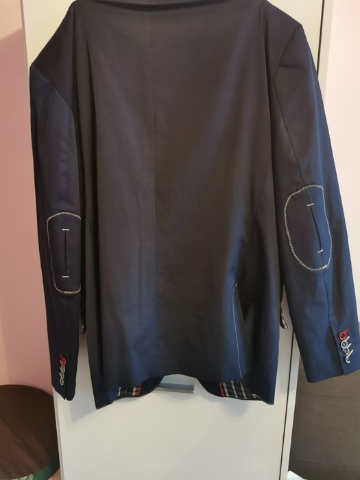 Garnitur Męski Lansier sportowy bardzo ładny rozmiar 60 granat.