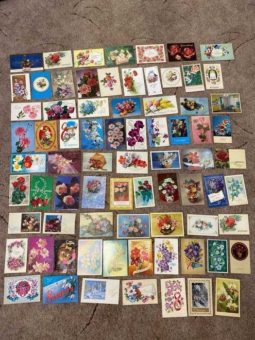 Открытки времён СССР, наборы открыток.
