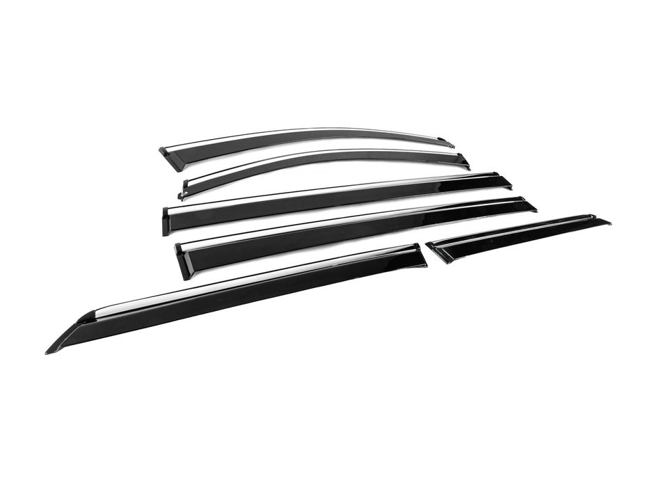 Toyota Sienna 2010-2020 Вітровики з хромом Niken (4 шт)