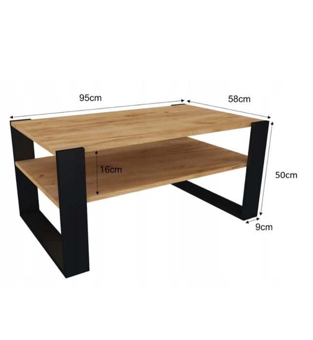 Stolik kawowy ława loft