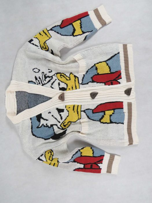 nowy sweter z Donaldem L-XL kardigan z kaczorem Donaldem