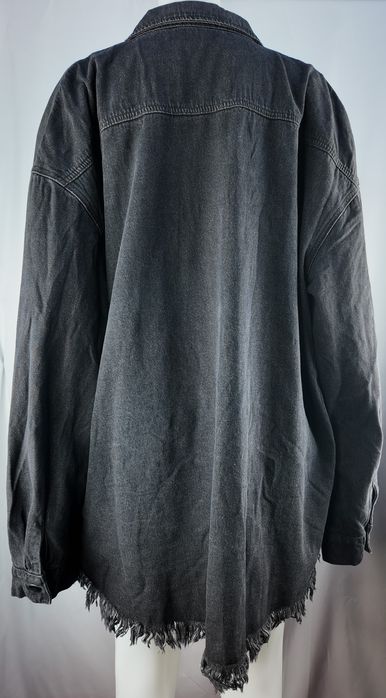 Roskiky damska kurtka jeansowa oversize Y2K XXL czarna