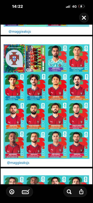Cromos FIFA 2026 - Toda a colecção