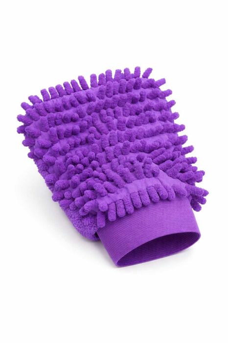 Перчатка из микрофибры для мытья авто и уборки, большая 22×14 см