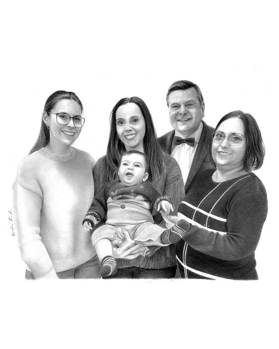 Retratos Personalizados a Lápis