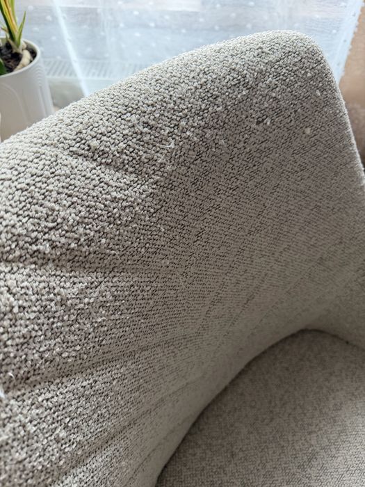 Krzesło naturlana biel boucle
