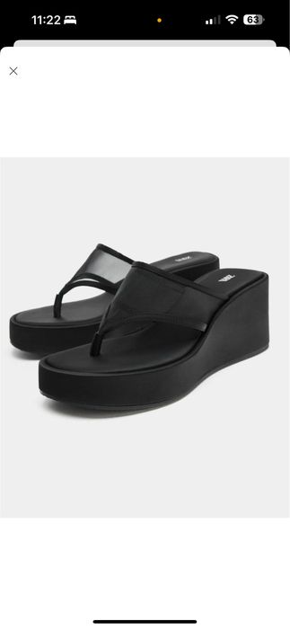 Шльопанці вʼєтнамки на платформі ZARA