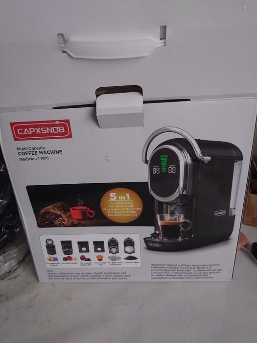 Automatyczny ekspres ciśnieniowy 19 bar Kawa mielona i kapsułki 1450 W