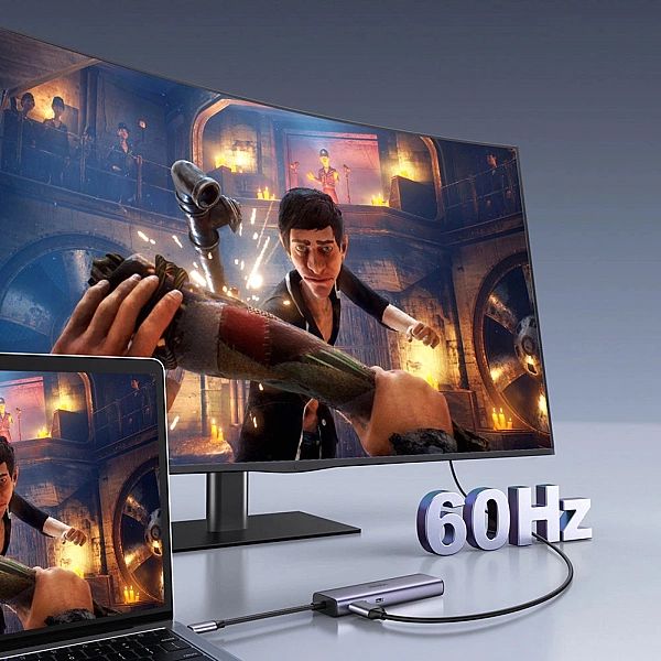 HUB 7w1 Ugreen CM512 USB-C / 2x USB-A 3.2 / HDMI 4K / czytnik SD TF /