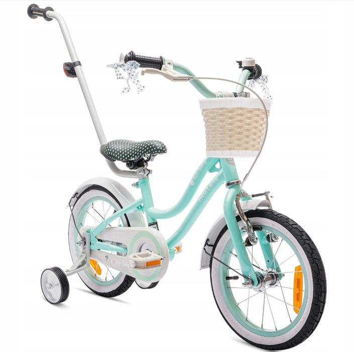 Rower 14 heart bike miętowy