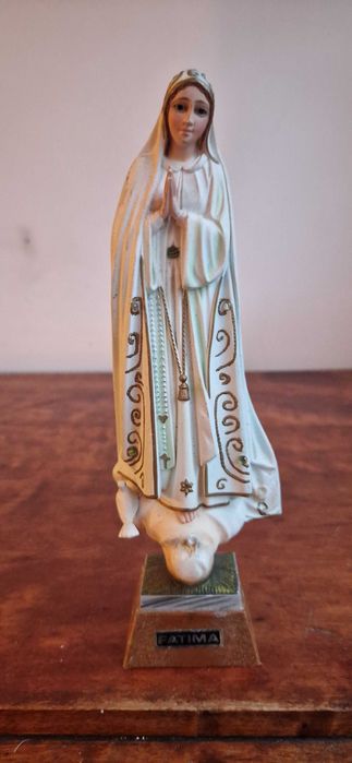 Figura Matka Boska Maryja Madonna Fatima antyk stare dewocjonalia