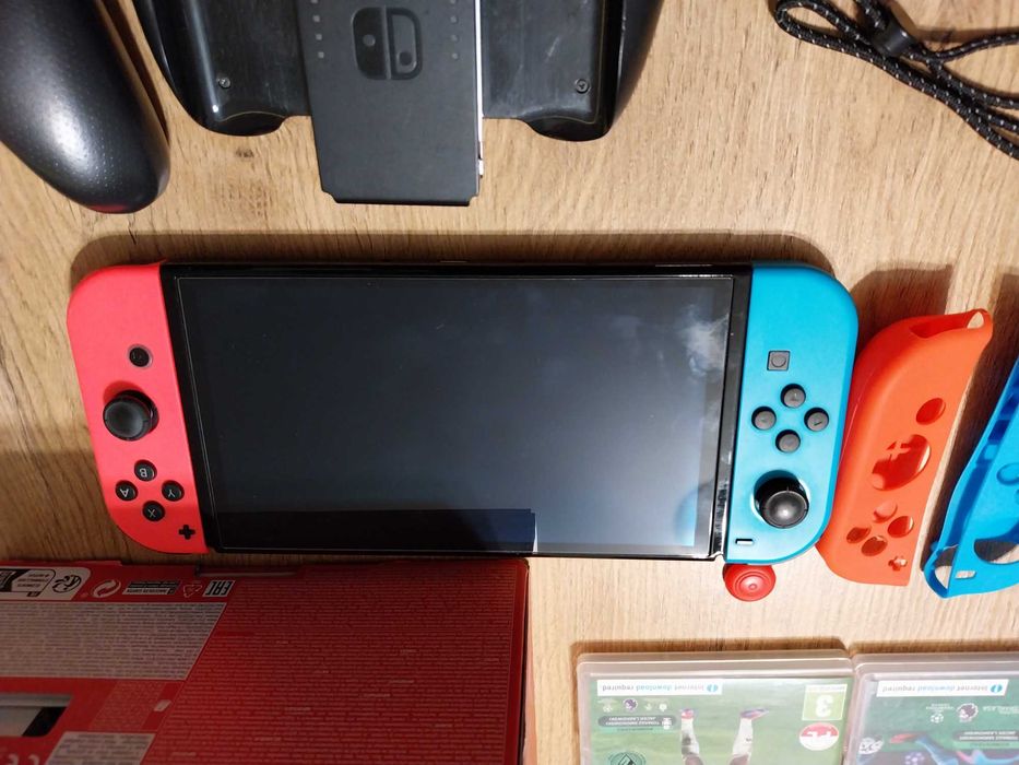 Nintendo switch oled zestaw GWARANCJA