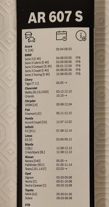 Escovas limpa parabrisas Bosch