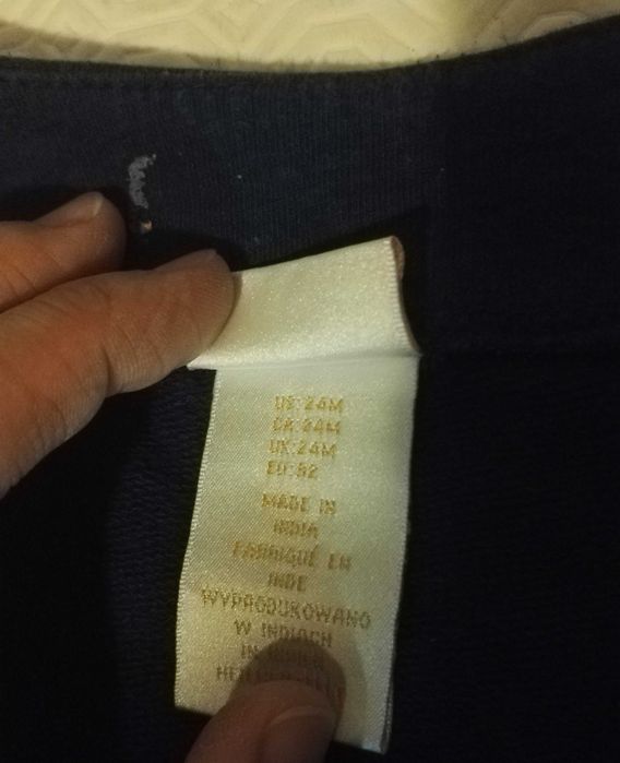 Casaco azul com detalhes em dourado - 24 meses