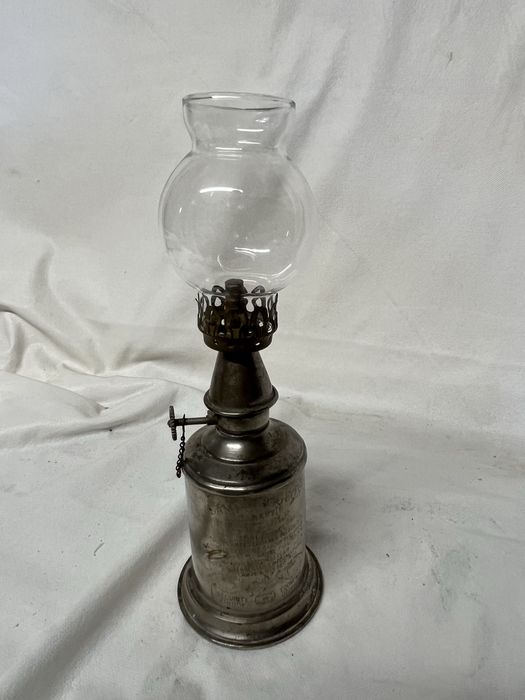 Lampa naftowa francuska Pigeon antyk dekoracja vintage