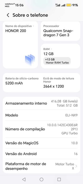 Honor 200 5G 6.78" Dual SIM 12GB/512GB Black