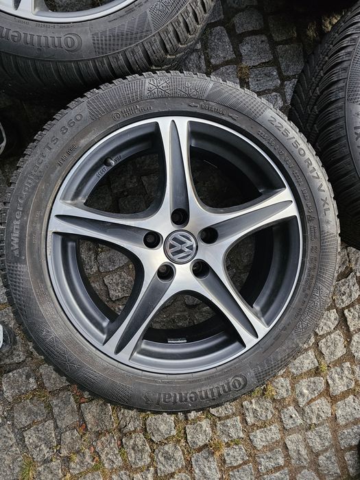 Kola zimowe  5/112/17  Ronal opony 225/50/17 vw sharan passat golf