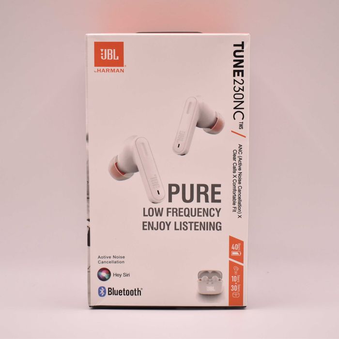 JBL Tune 230NC TWS – Nowe, aktywna redukcja szumów, biały kolor!