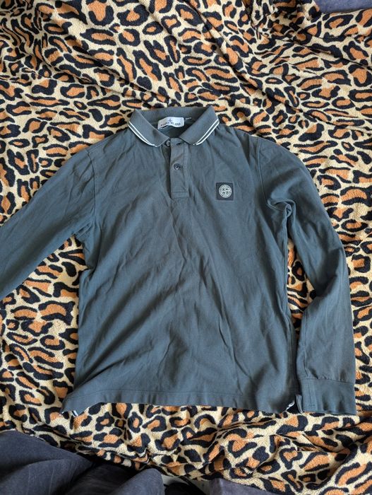Stone Island поло (лонгслив) оригинал размер M (Slim Fit)