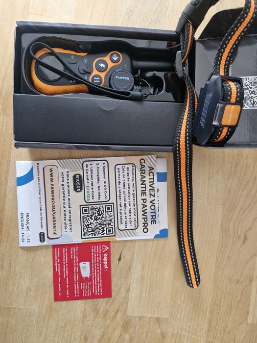 Coleira de Treino para Cão: sinal sonoro, vibração e electro-estimulac