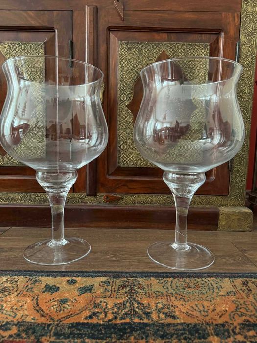 duży kielich ozdobny 2 szt