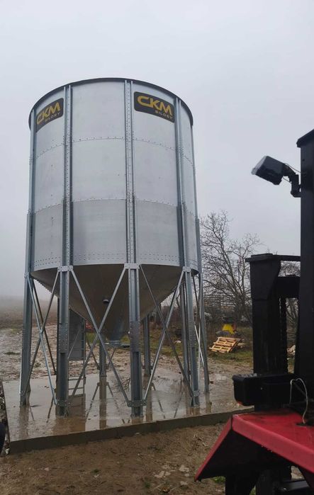 Silos paszowy 15 ton - gotowy - transport - szybki termin - POLSKI