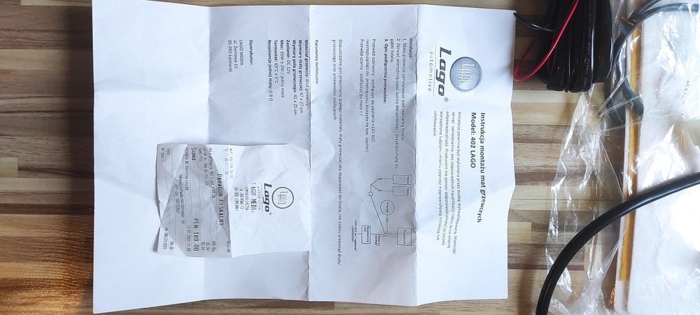 Samochodowe maty grzewcze LAGO 402