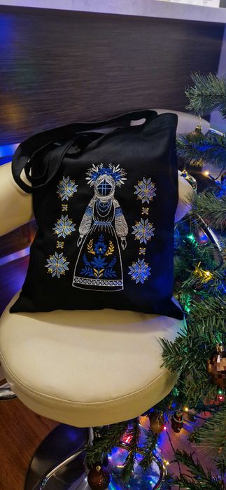 Torba shopper z haftem