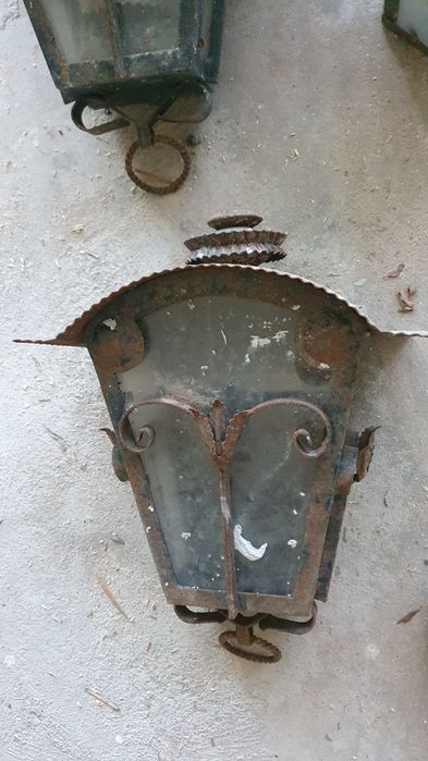 Candeeiros de parede em ferro para exterior